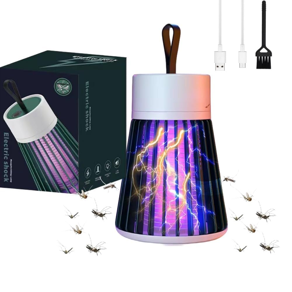 Insect-Free Home™ – Total Mosquito & Insect Protection Combo (USB UV Zapper + Magnetic Door Net) – Dengue & Malaria Defense Kit