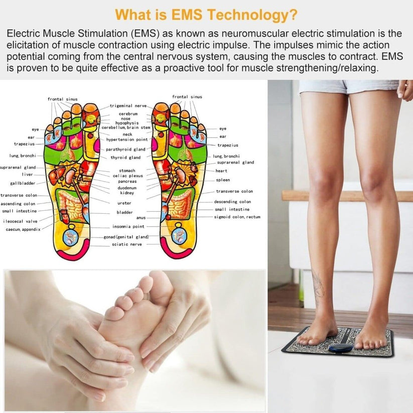 The Bharatβ’ EMS Foot Massager - Premium Wireless Therapist with 8 Modes and 19 Intensity Levels