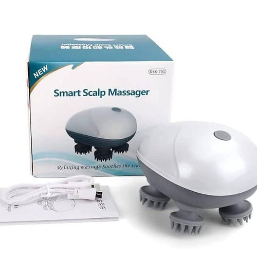 The Bharat HeadSpa™ | Blissful Head Massage Experience with 4 Smart Rotating Nodes & 96 Kneading Points - For Hair Growth, Relaxation & Stress Relief