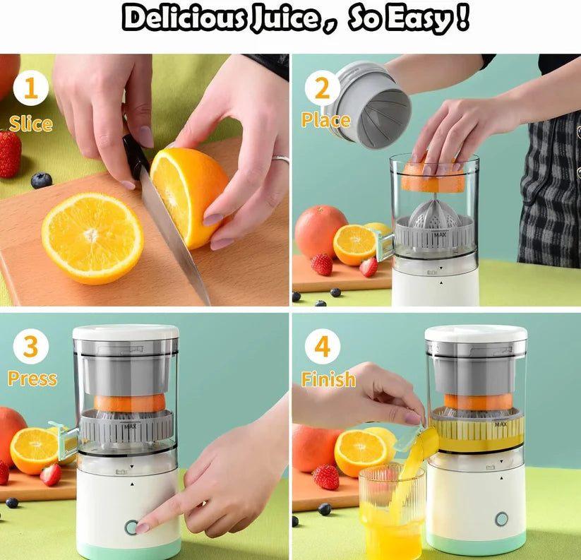 The Bharat ZestPro™ Citrus Press — USB Rechargeable Juicer for Effortless, On-the-Go Freshness
