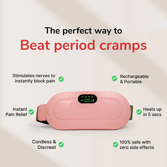 The Bharat CrampRelief Pro™ – Cordless Heating Belt for Period & Back Pain Relief