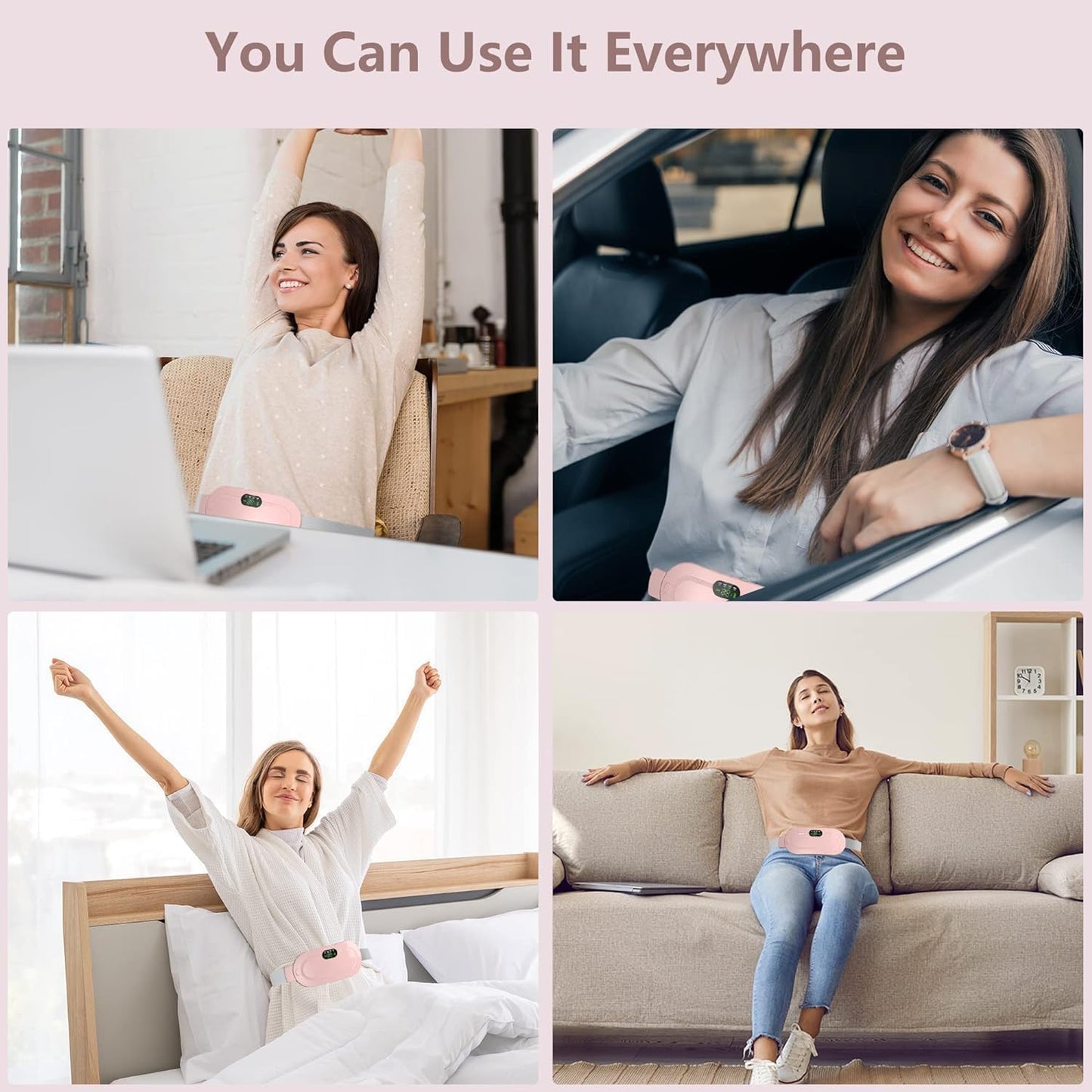 The Bharat CrampRelief Pro™ – Cordless Heating Belt for Period & Back Pain Relief