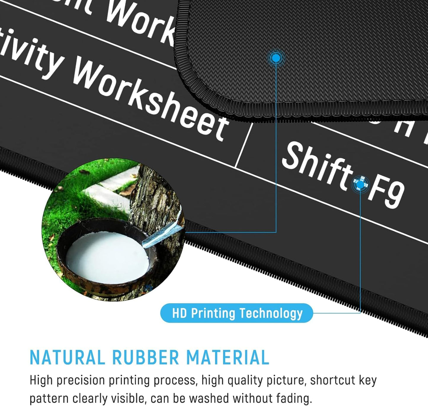 The Bharat KeyMaster™ – XXL Anti-Slip Shortcut Keyboard Mat (Excel, Windows, Canva & More) – For Office, Students & Gamers