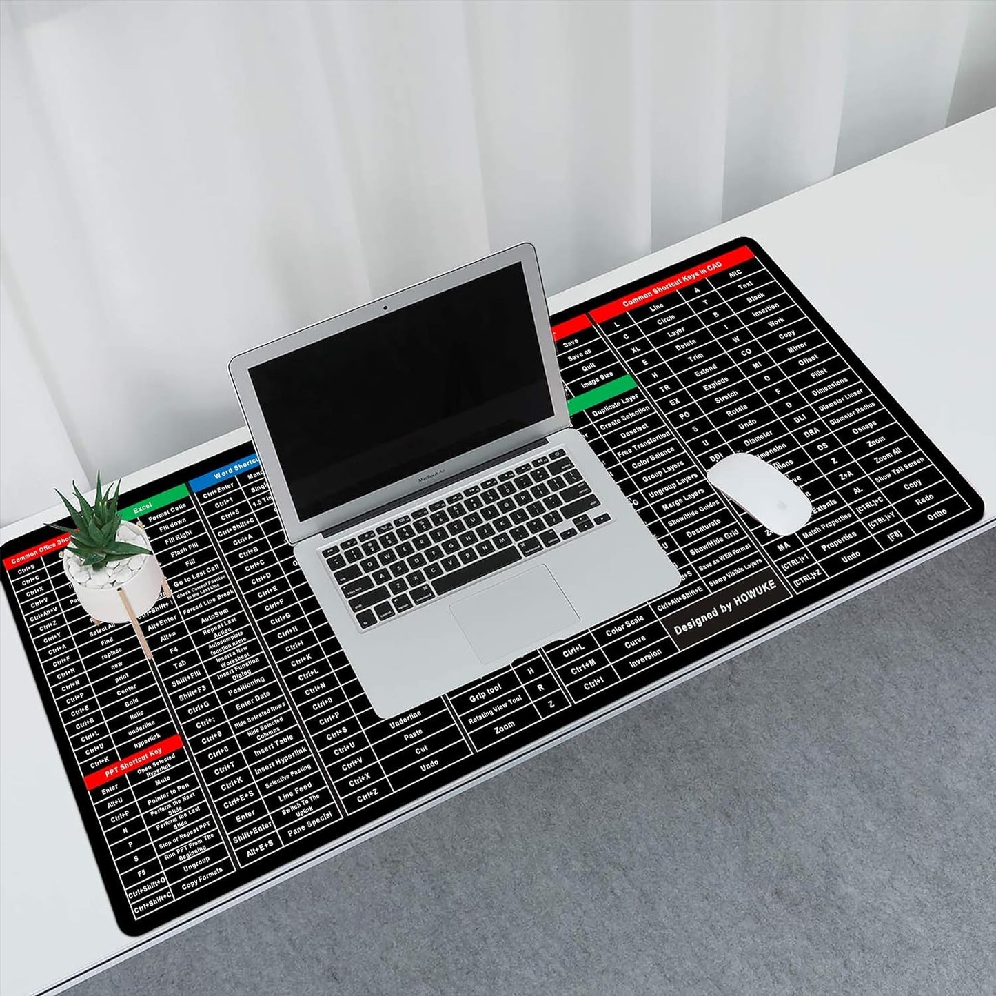 The Bharat KeyMaster™ – XXL Anti-Slip Shortcut Keyboard Mat (Excel, Windows, Canva & More) – For Office, Students & Gamers
