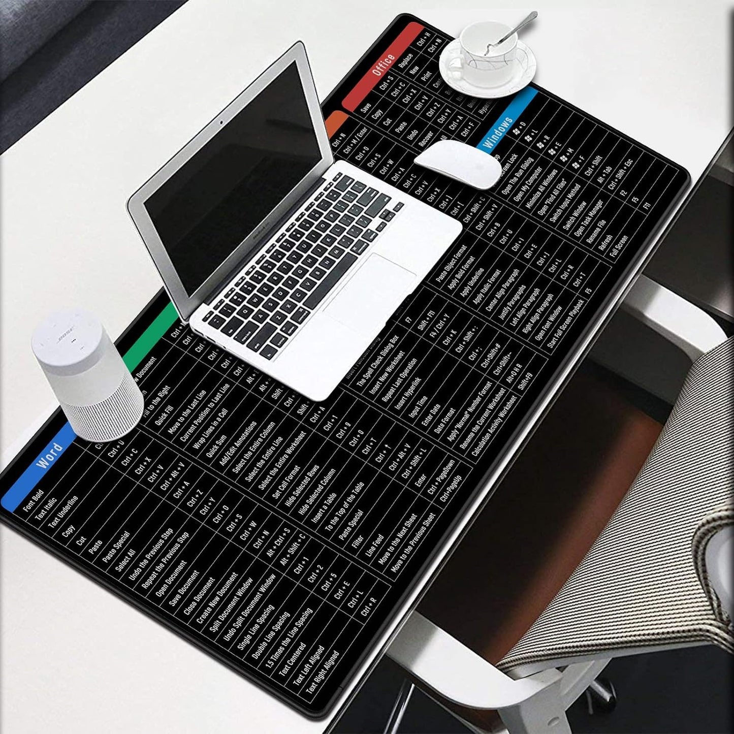 The Bharat KeyMaster™ – XXL Anti-Slip Shortcut Keyboard Mat (Excel, Windows, Canva & More) – For Office, Students & Gamers