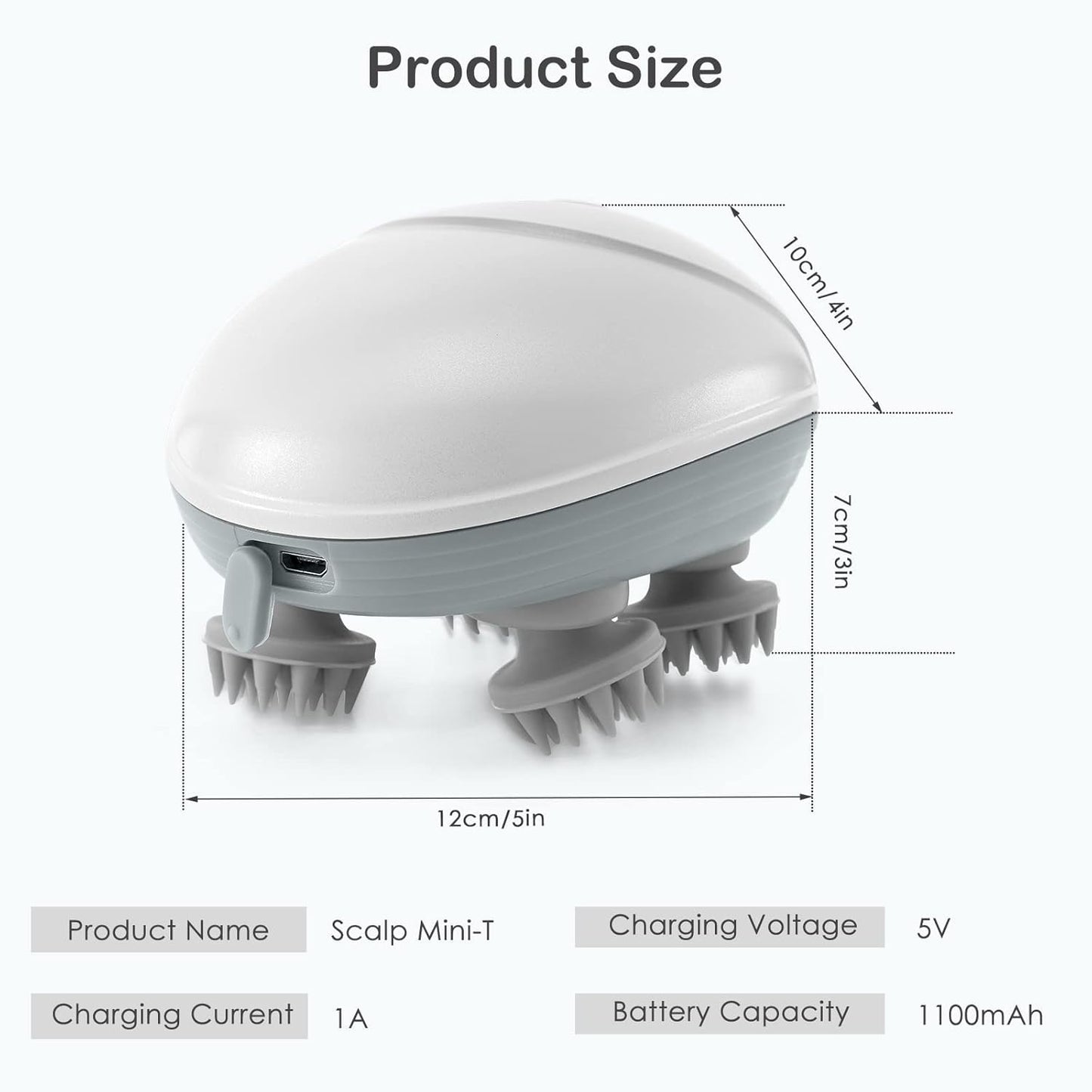The Bharat HeadSpa™ | Blissful Head Massage Experience with 4 Smart Rotating Nodes & 96 Kneading Points - For Hair Growth, Relaxation & Stress Relief