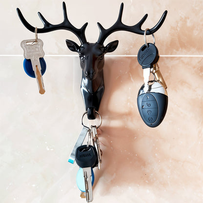 Deer Head Wall Hook – Self-Adhesive & Decorative | Styleva