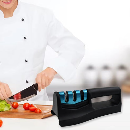 Kitchen Knife Sharpener – 3-Step Handheld Tool | Quickslice