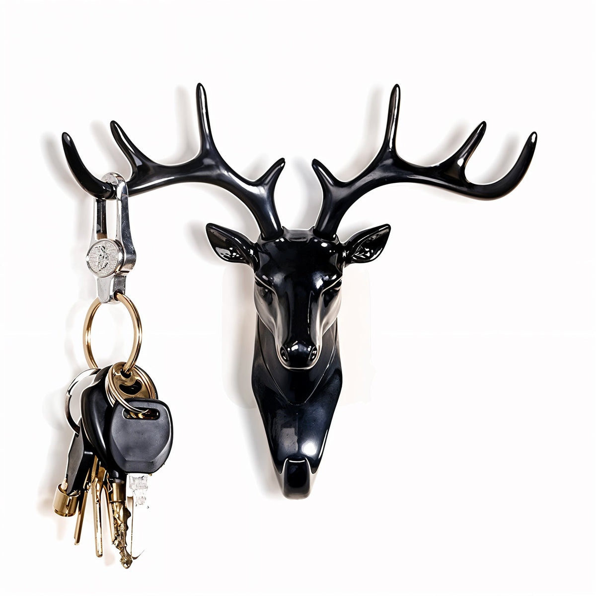 Deer Head Wall Hook – Self-Adhesive & Decorative | Styleva