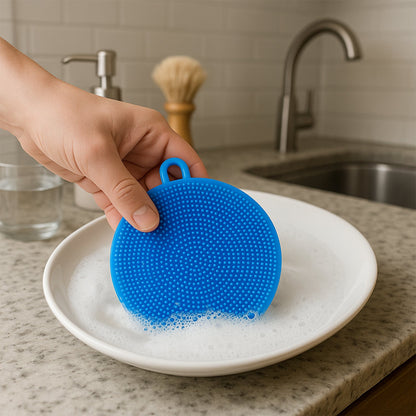 Silicone Dish Scrubber – Mildew-Free & Non-Stick | Velvet Wipe