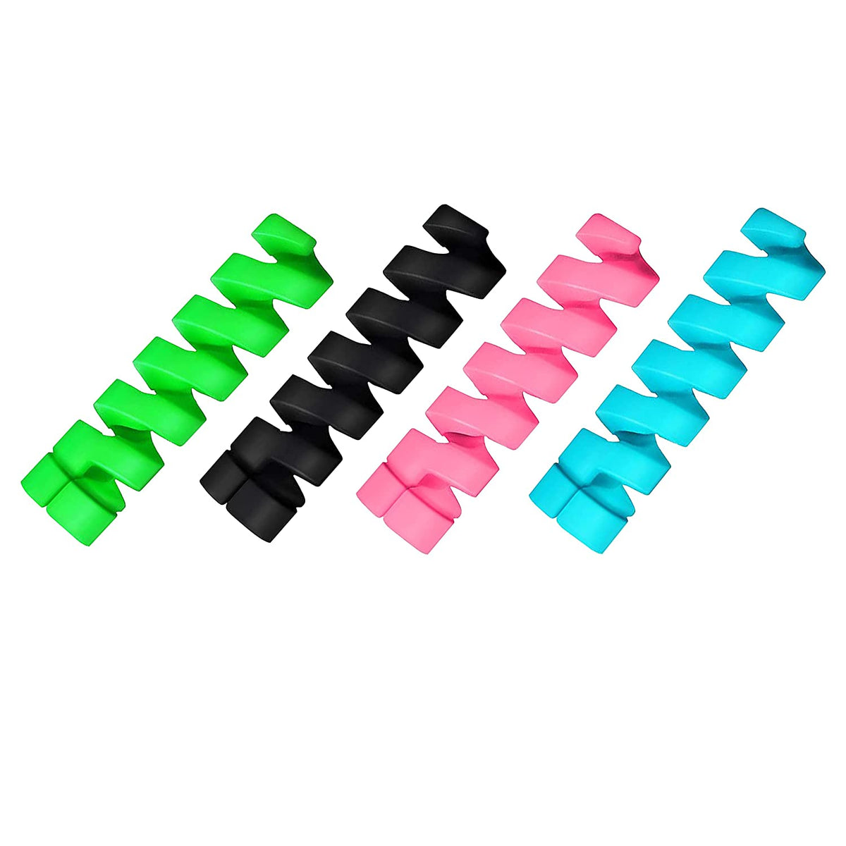 Spiral Cable Protector – Charger & Data Cable Saver (4 Pcs) | WipeTech