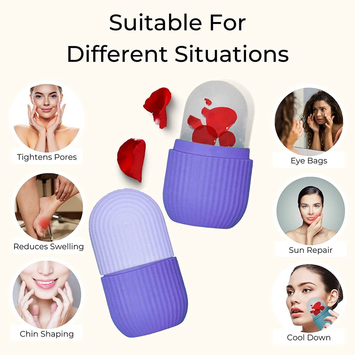 Ice Roller for Face – Reusable Facial Massager & Eye Relief | GlowForm