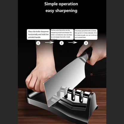 Kitchen Knife Sharpener – 3-Step Handheld Tool | Quickslice