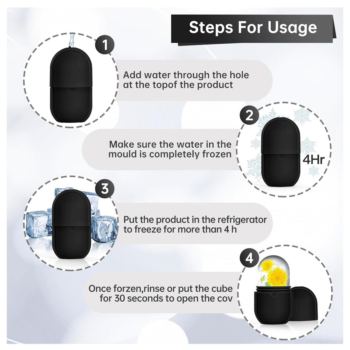 Ice Roller for Face – Reusable Facial Massager & Eye Relief | GlowForm