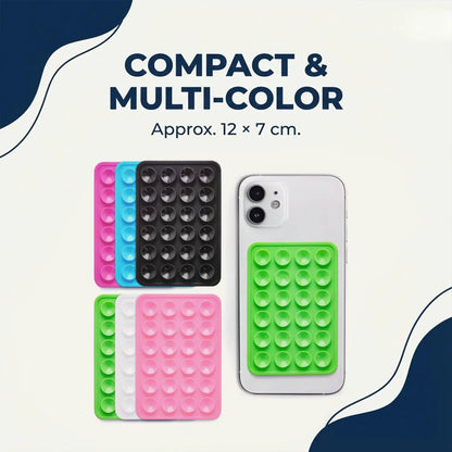 Suction Phone Holder Mount – Silicone Grip, Mix Colors | Gambit
