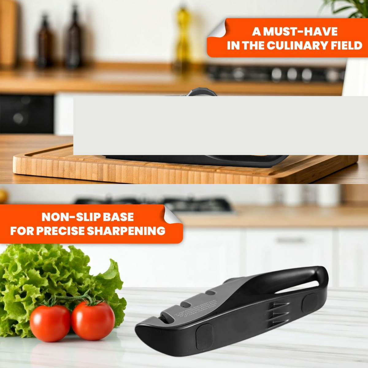 Kitchen Knife Sharpener – 3-Step Handheld Tool | Quickslice
