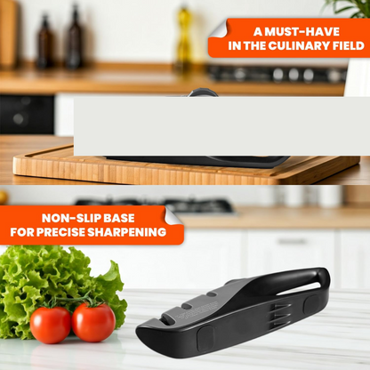 Kitchen Knife Sharpener – 3-Step Handheld Tool | Quickslice