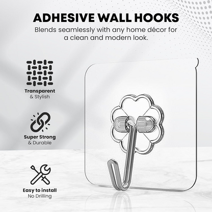 Stainless Steel Adhesive Hooks – Waterproof & Rustproof | GlimmerHome