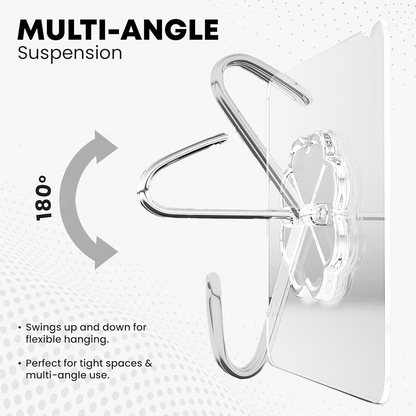 Stainless Steel Adhesive Hooks – Waterproof & Rustproof | GlimmerHome