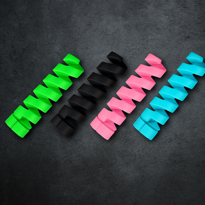 Spiral Cable Protector – Charger & Data Cable Saver (4 Pcs) | WipeTech