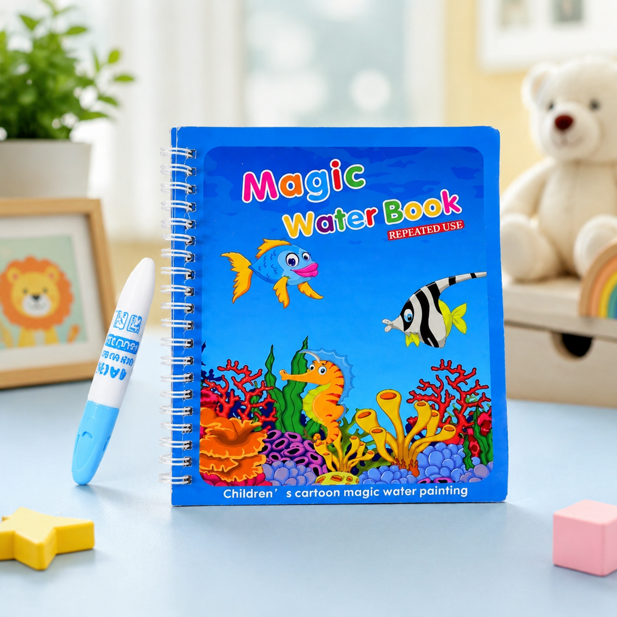 Magic Water Coloring Book – Reusable Mess-Free Fun for Kids | Inventive Play