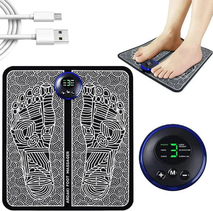 The Bharat™ EMS Foot Massager - Premium Wireless Therapist with 8 Modes and 19 Intensity Levels