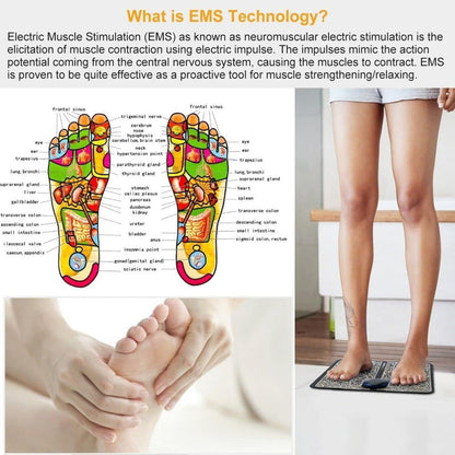 The Bharat™ EMS Foot Massager - Premium Wireless Therapist with 8 Modes and 19 Intensity Levels