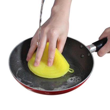 Silicone Dish Scrubber – Mildew-Free & Non-Stick | Velvet Wipe