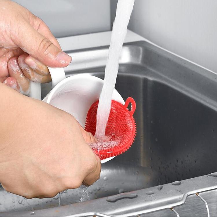 Silicone Dish Scrubber – Mildew-Free & Non-Stick | Velvet Wipe