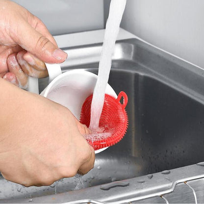 Silicone Dish Scrubber – Mildew-Free & Non-Stick | Velvet Wipe
