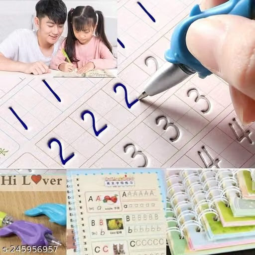 Sank Magic Practice Copybook, (4 BOOK + 10 REFILL+ 1 Pen