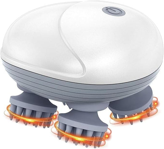 The Bharat HeadSpa™ | Blissful Head Massage Experience with 4 Smart Rotating Nodes & 96 Kneading Points - For Hair Growth, Relaxation & Stress Relief