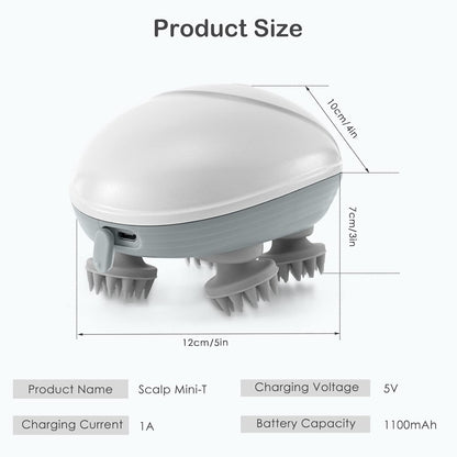 The Bharat HeadSpa™ | Blissful Head Massage Experience with 4 Smart Rotating Nodes & 96 Kneading Points - For Hair Growth, Relaxation & Stress Relief